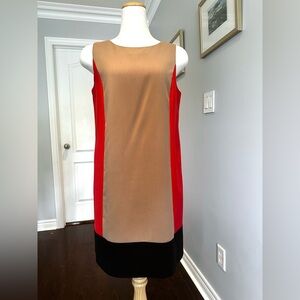 Dorothy Perkins Orange and Tan Sheath Mini Dress
